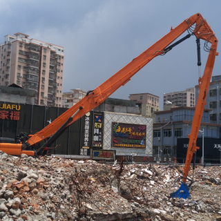 Pluma y brazo de largo alcance de 15 metros para excavadora 22T