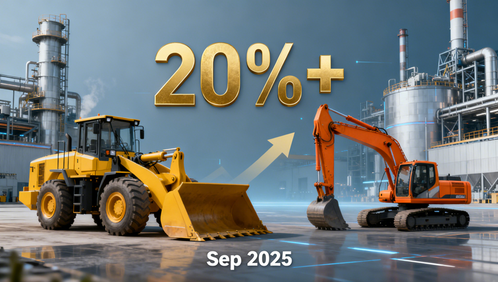 Septiembre dorado de 2025: las ventas nacionales de cargadoras y excavadoras aumentaron m&aacute;s del 20 % interanual