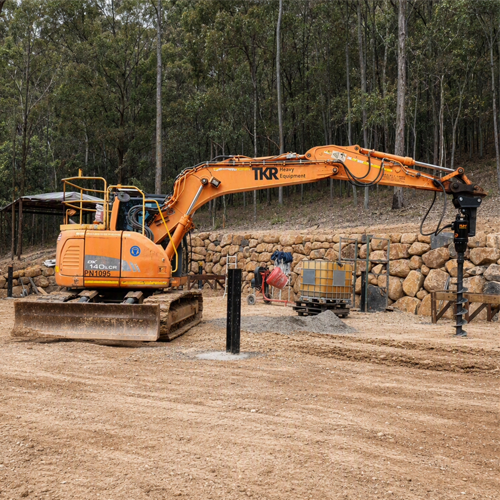 EXCAVATOR Earth Coinker para plantar