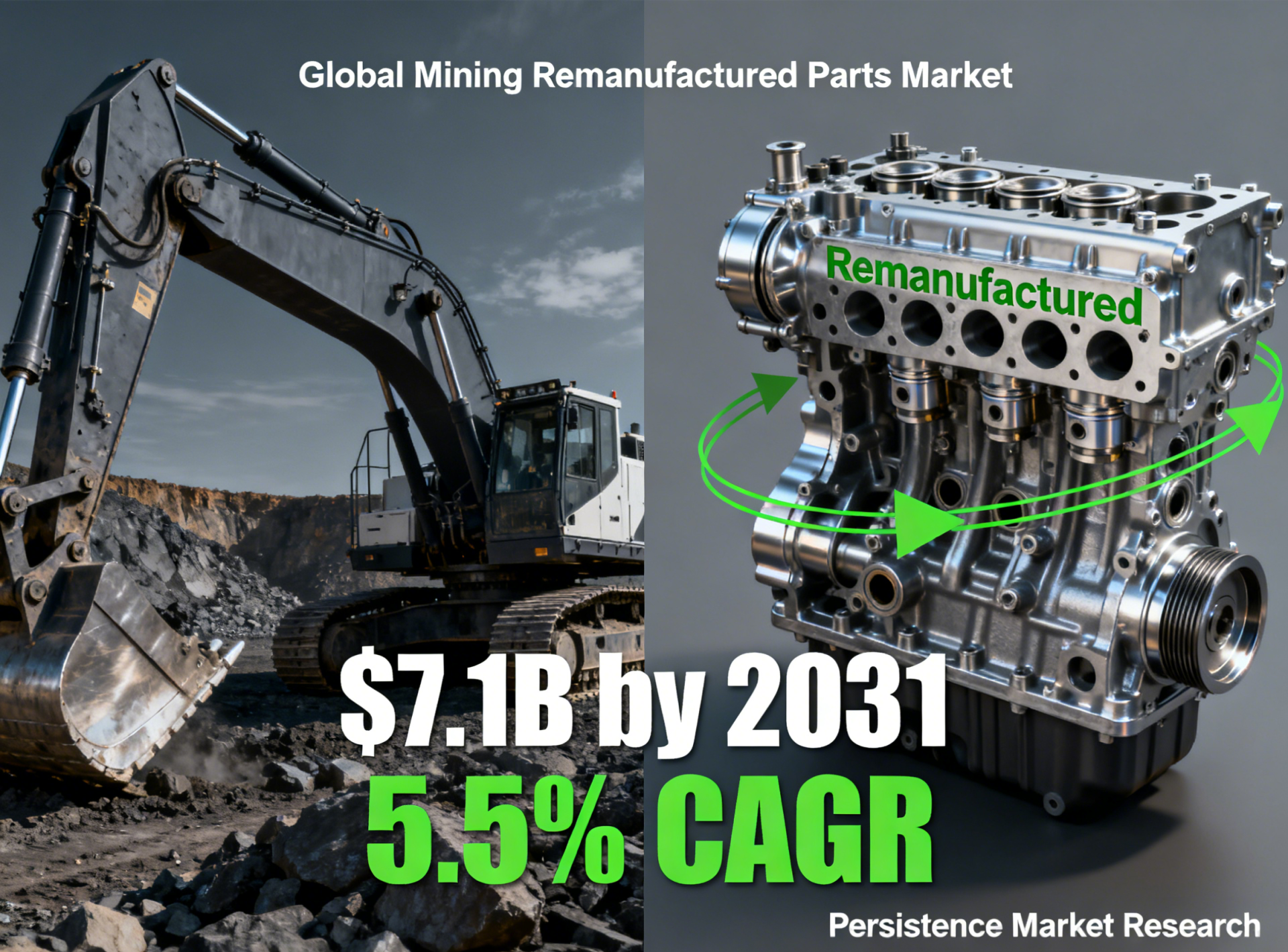 Se prev&eacute; que el mercado mundial de piezas remanufacturadas para miner&iacute;a alcance los 7.100 millones de d&oacute;lares en 2031