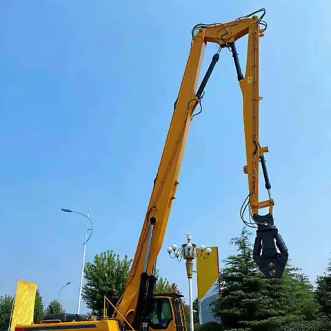 Boom y brazo de 15 metros de largo para excavador
