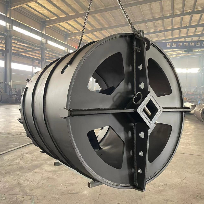 D80 Rock Tube Butad Bucket Max Profundidad Cubo de sinfín con dientes de roca