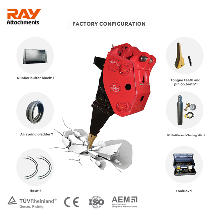 Vibro Ripper RVR-E7 para excavador de 46-60 toneladas 