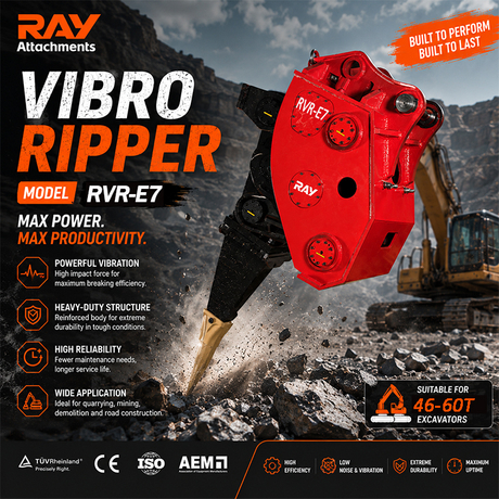 Vibro Ripper RVR-E7 para excavador de 46-60 toneladas 