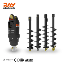 Rea2000 Excavator Earth Auger Post Holeuger para 1-2.5t Excavator