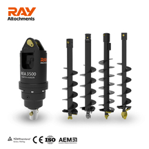 M&aacute;quina excavadora de agujeros de barrena de tierra de excavadora REA3500 para excavadora 2.5-4.5T