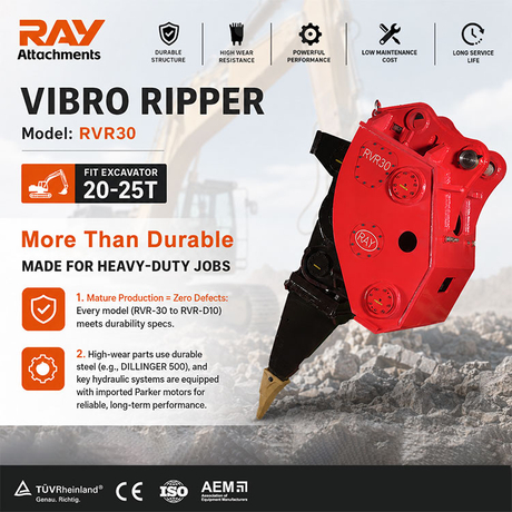 RPIPT VIBRO RVR-30 PARA EXCAVATOR DE 20-25 TON