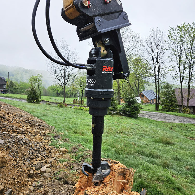 Rea4500 Excavator Earth Auger Post Hole Digger para Excavator 3-5T
