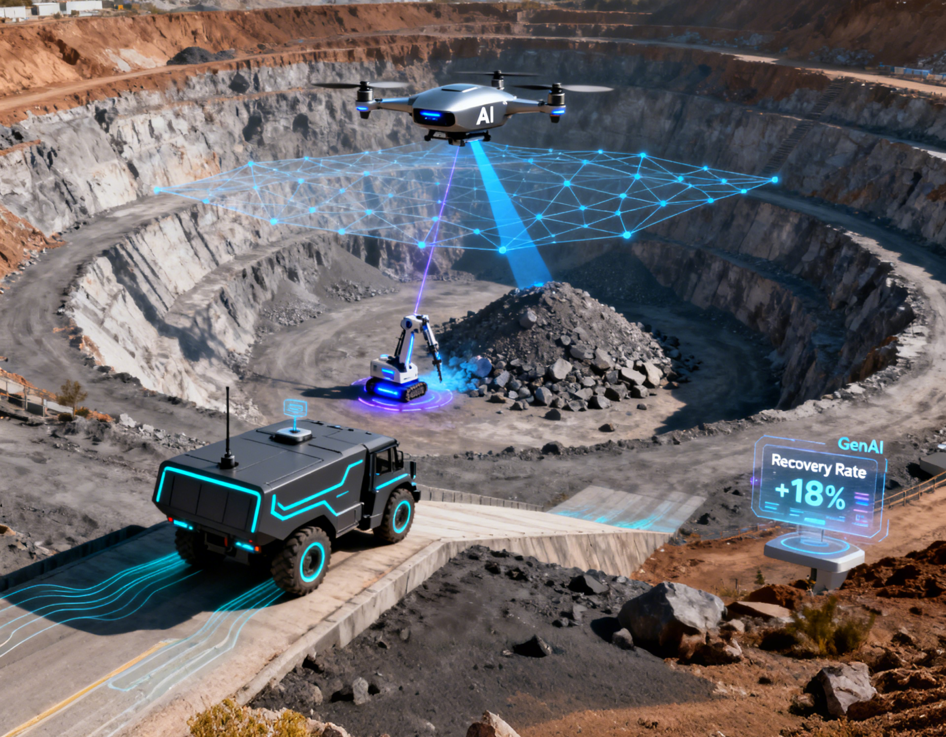 Debajo de la superficie: c&oacute;mo la IA y la GenAI est&aacute;n transformando el panorama minero de un extremo a otro