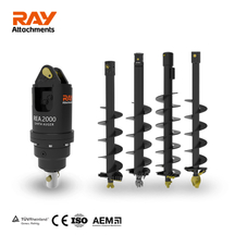 Rea2000 Excavator Earth Auger Post Holeuger para 1-2.5t Excavator