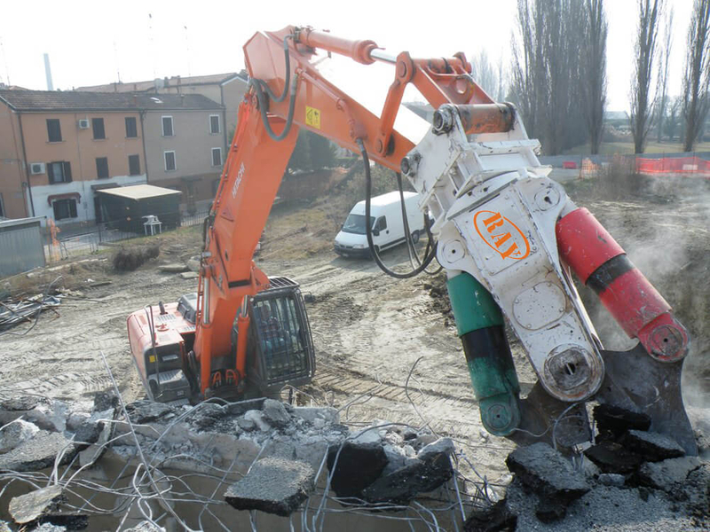 Trituradora hidráulica para demolición primaria